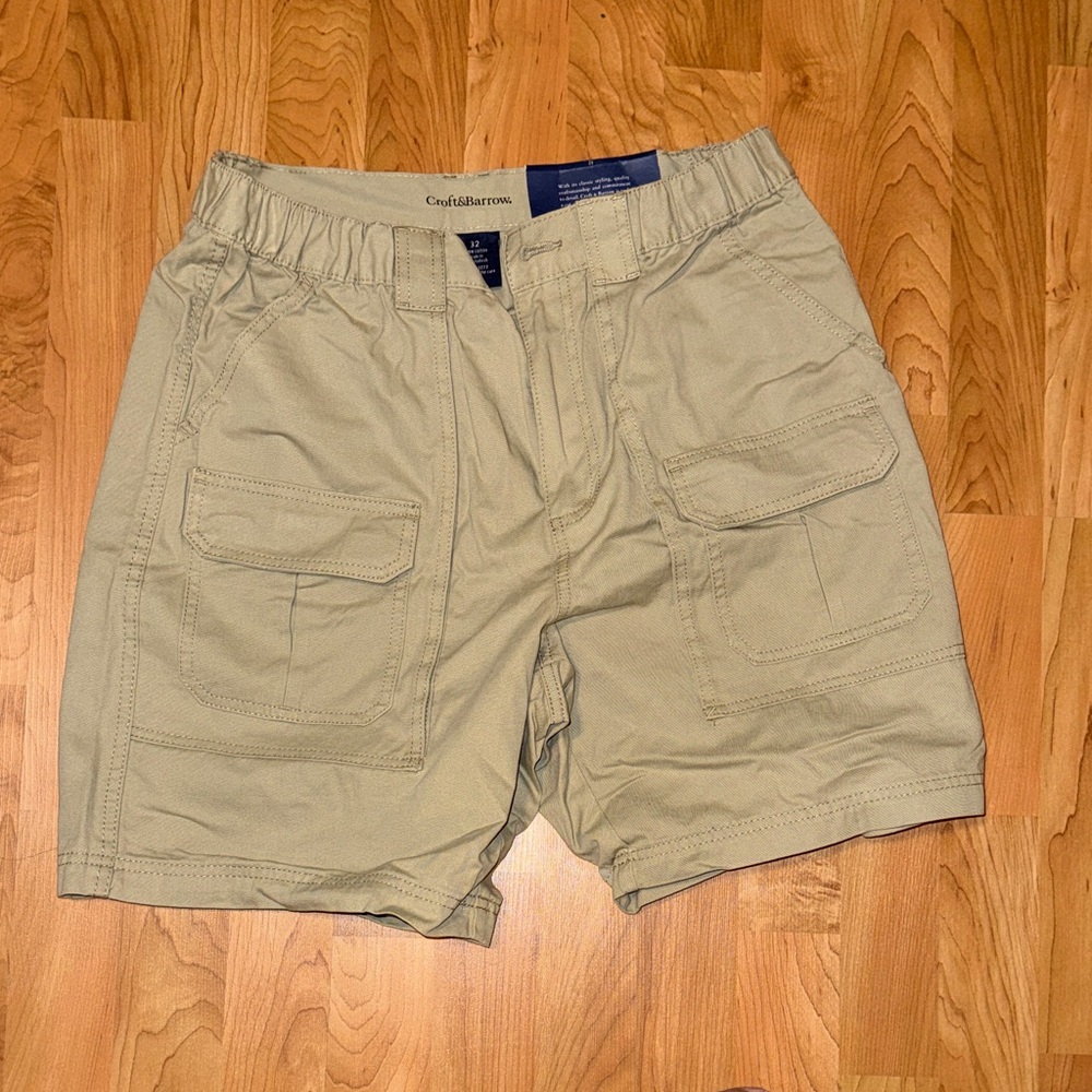 Croft & Barrow Tan Cargo Shorts for Men